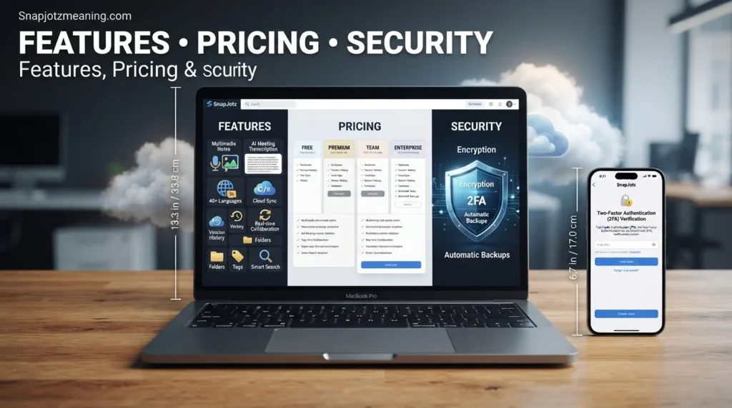 SnapJotz com Features, Pricing & Security